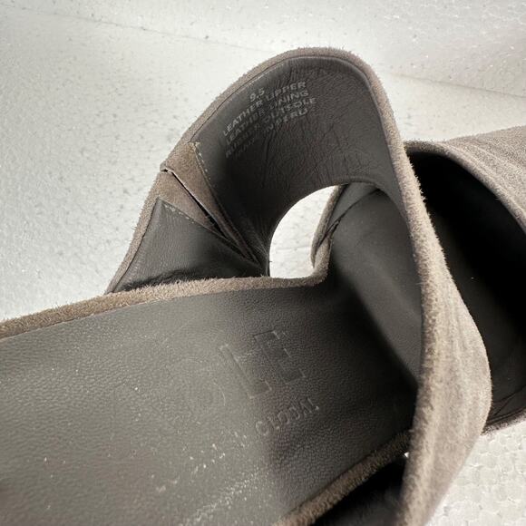 Able Joselyne Gray Suede Slingback Heels Women's 9.5 Pointed Toe 3.25" Heel - Picture 7 of 10